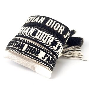 Dior Woven Bracelet Set of 3 - Black and Off-White